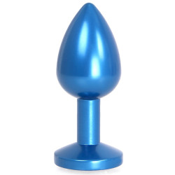 Kiotos Plug bijou en Alu Gem Light 6 x 2.8 cm Bleu
